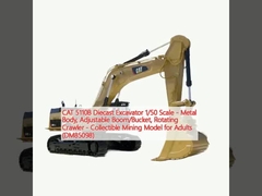 CAT 5110B डाईकास्ट एक्सकेवेटर 1/50 स्केल - धातु शरीर, समायोज्य बूम/बकेट, घूर्णी क्रॉलर - वयस्कों के लिए संग्रहणीय खनन मॉडल (DM85098)