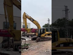 इस्तेमाल किया गया CAT 320C L खुदाई मशीन यात्रा गति 5.5 किमी/घंटा 6.4L विस्थापन