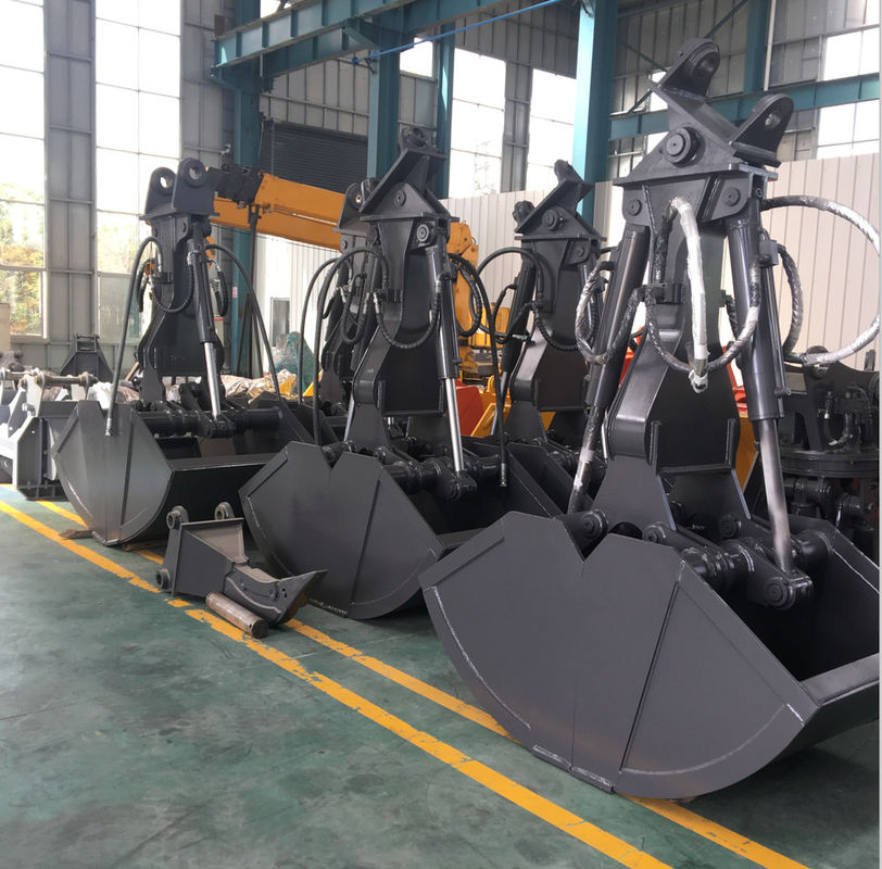 निर्माण उत्खनन रॉक बाल्टी क्रेन Clamshell बाल्टी Q345B Q690B MN 0.5 -1.5M3