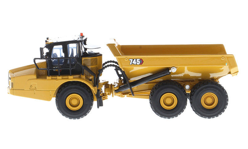CAT 745 आर्टिकुलेटेड डंप ट्रक डाईकास्ट 1:64 स्केल मिश्र धातु मॉडल भारी उपकरण संग्रहणीय