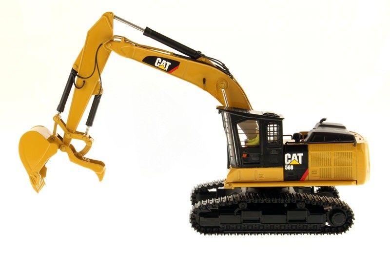 मरकज कास्ट CAT 568 GF रोड बिल्डर 1 50 स्केल एलॉय एक्सकेवेटर कलेक्शन कैटरपिलर 85923