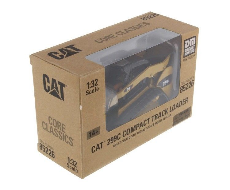 अत्यधिक विस्तृत CAT 299C कॉम्पैक्ट ट्रैक लोडर मिश्र धातु डाईकास्ट मॉडल 1/32 स्केल 85226