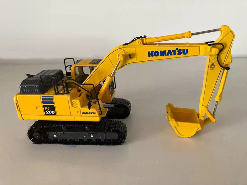 KOMATSU PC200-11MO 143 स्केल डाई-कास्ट मिश्र धातु खुदाई मॉडल लिमिटेड कलेक्टर प्रतिकृति