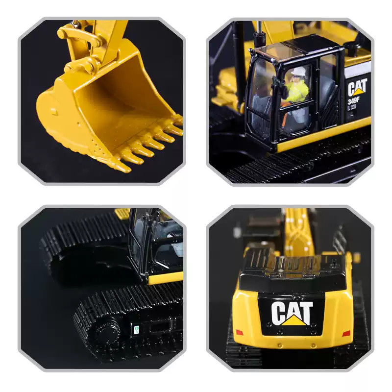 CAT 349F XL 1:50 स्केल डाईकास्ट मिश्र धातु खुदाई मॉडल कैटरपिलर निर्माण खिलौना