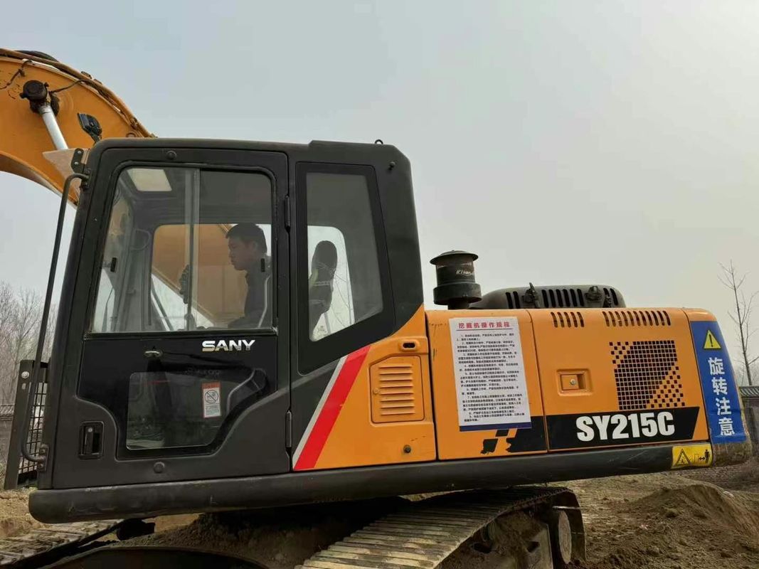 प्रयुक्त Sany SY215-9 क्रॉलर खुदाई भारी शुल्क निर्माण मशीन विश्वसनीय प्रदर्शन