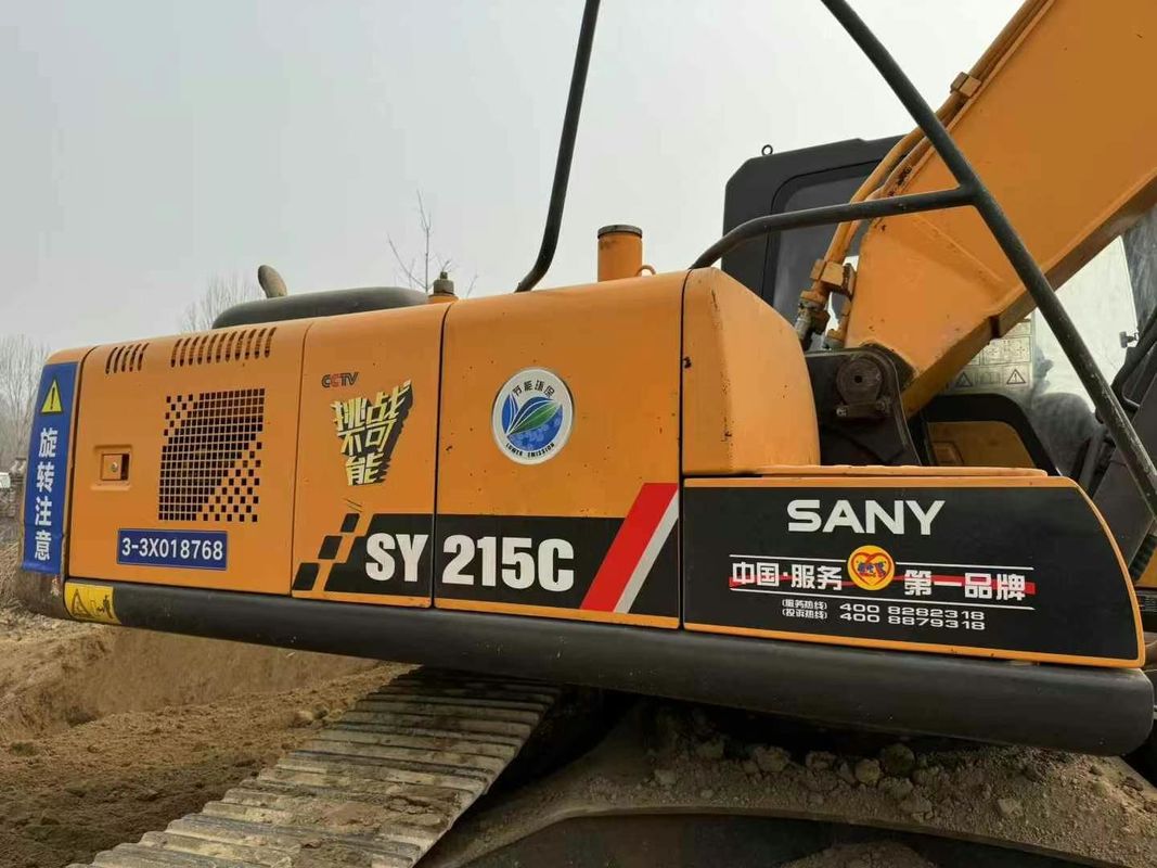प्रयुक्त Sany SY215-9 क्रॉलर खुदाई भारी शुल्क निर्माण मशीन विश्वसनीय प्रदर्शन