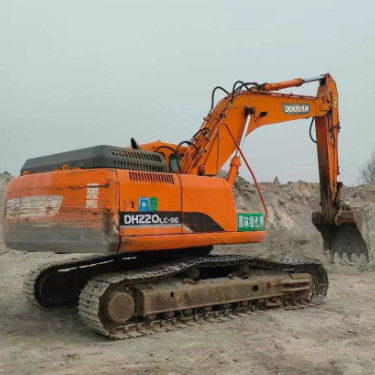 गुणवत्ता प्रयुक्त Doosan DH220-9E 22 टन खुदाई मशीन पूर्ण सेवा इतिहास खनन निर्माण भूमि उत्खनन