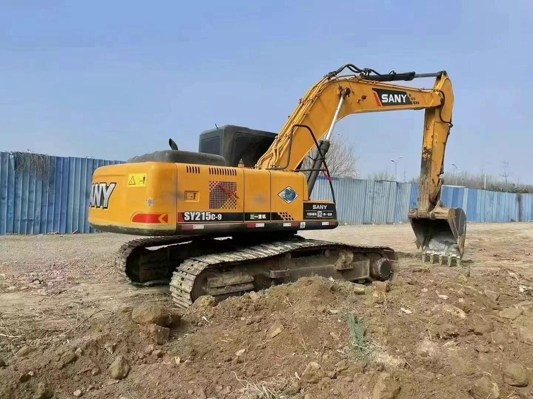 खनन निर्माण और भूमि उत्खनन उपकरण के लिए प्रयुक्त SANY SY215C 21.5 टन उत्खनन मशीन