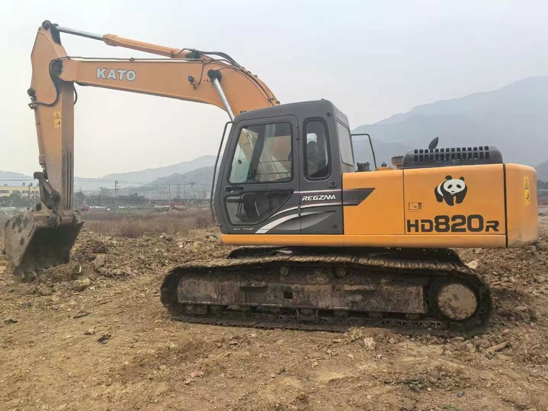 प्रयुक्त Kato HD820R मिनी खुदाई मशीन 8 टन क्षमता पूर्ण सेवा सीई आईएसओ परिदृश्य उपयोगिता