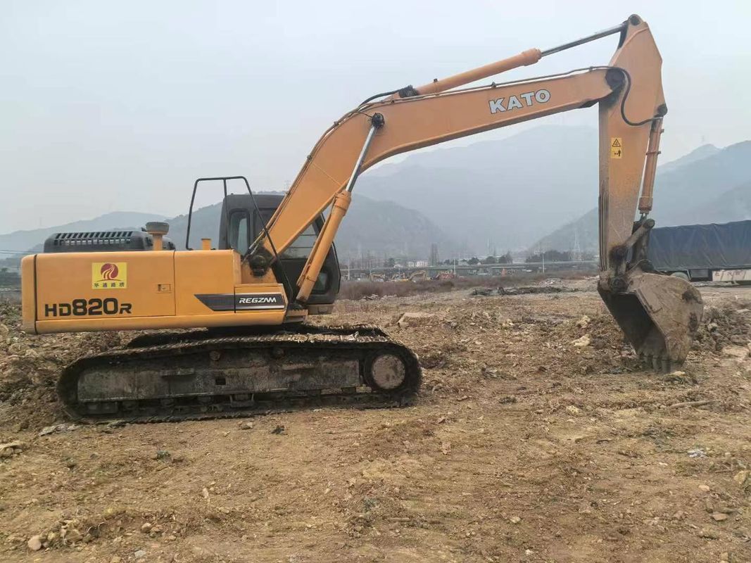 प्रयुक्त Kato HD820R मिनी खुदाई मशीन 8 टन क्षमता पूर्ण सेवा सीई आईएसओ परिदृश्य उपयोगिता