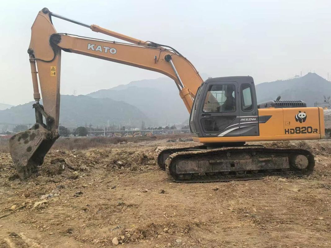 प्रयुक्त Kato HD820R मिनी खुदाई मशीन 8 टन क्षमता पूर्ण सेवा सीई आईएसओ परिदृश्य उपयोगिता