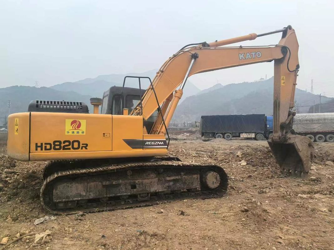 प्रयुक्त Kato HD820R मिनी खुदाई मशीन 8 टन क्षमता पूर्ण सेवा सीई आईएसओ परिदृश्य उपयोगिता