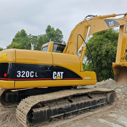 इस्तेमाल किया गया CAT 320C L खुदाई मशीन 5-5km/h यात्रा गति 6-4L इंजन विस्थापन प्रदर्शन