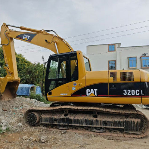 इस्तेमाल किया गया CAT 320C L खुदाई मशीन 5-5km/h यात्रा गति 6-4L इंजन विस्थापन प्रदर्शन