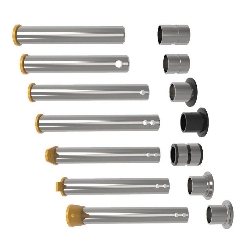 भारी उपकरण ट्रैक पिन झाड़ियों 45 मिमी खुदाई लोडर मिश्र धातु स्टील बाल्टी पिन Pc120 Pc200 Ex200