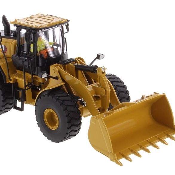 डीएम नया 1/50 स्केल व्हील लोडर डाईकास्ट मिश्र धातु फावड़ा मॉडल 85686 निर्माण वाहन