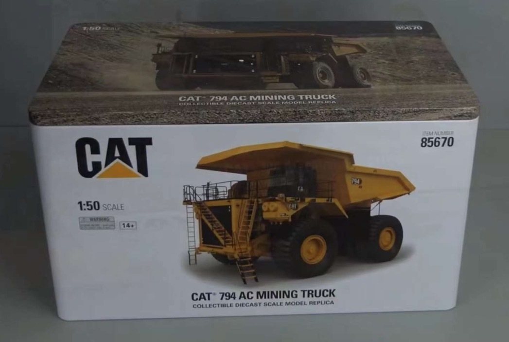 Diecast मास्टर्स 1:50 स्केल CAT 794AC सुपर लार्ज माइनिंग ट्रक हॉलर डंप ट्रक मॉडल 85670