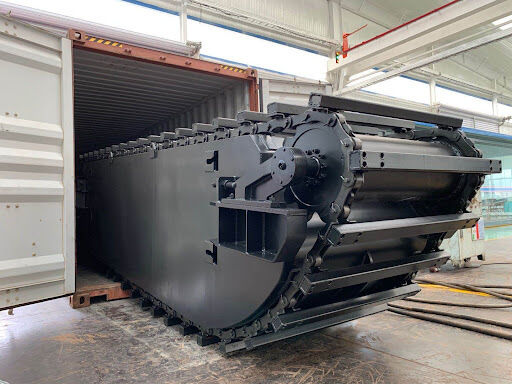 अनुकूलित उभयचर उत्खनन वाहक तैरता हुआ अंडरक्यारियर तैरता हुआ पोंटून बिक्री के लिए भारी उपकरण आपूर्तिकर्ता