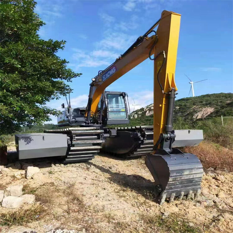 स्थिर संचालन के लिए अनुकूलन योग्य उत्खननकर्ता पोंटून अंडरकैरेज वाटर फ्लोट स्वैम्प फ्लोट, आसान रखरखाव आपूर्तिकर्ता